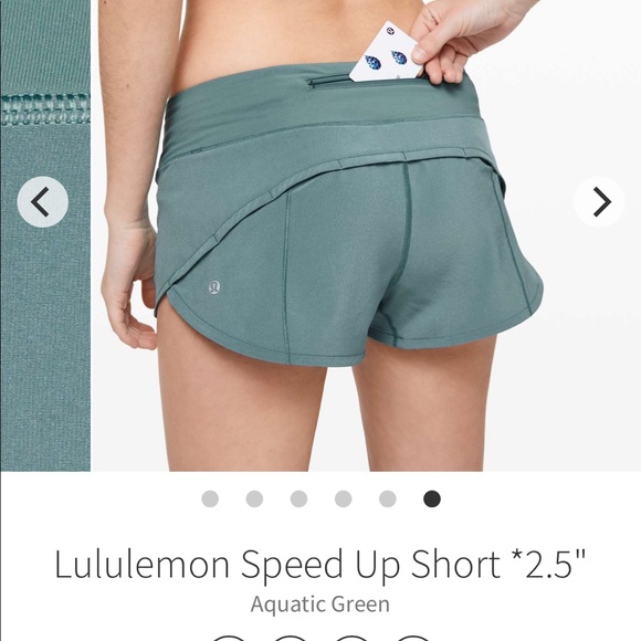 lululemon athletica Pants - Women’s Lululemon speed up short. Size 6. Green.